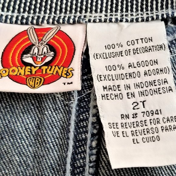 Overall Jeans & Top 2T Looney Tunes Tweetie NWT - Picture 5 of 7